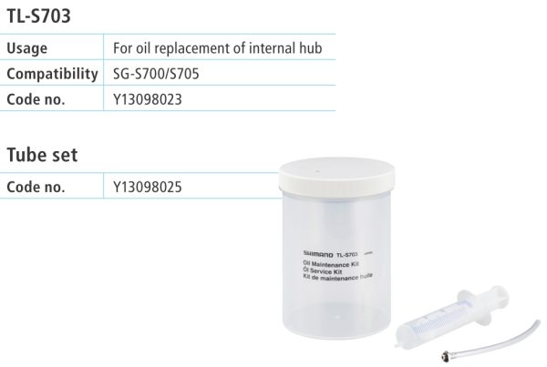 ALAT SHIMANO TL-S703 SET ZA ZAMJENU ULJA U NABAMA S UNUTRAŠNJIM MJENJAČEM