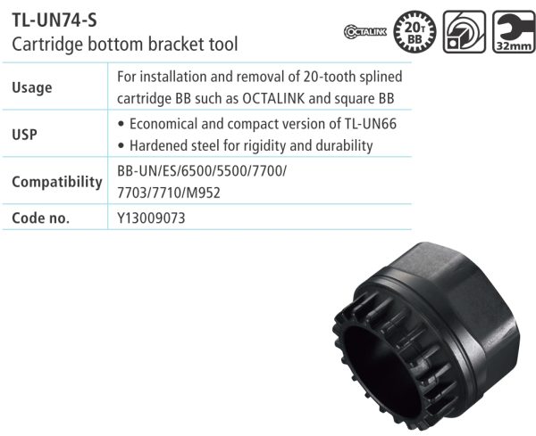ALAT SHIMANO TL-UN74-S ZA MONTAŽU ADAPTERA, SA 20 ZUBI, ZA MONTAŽU ADAPTERA 8-LINK I 4-STRANE OSOVINE POGONA