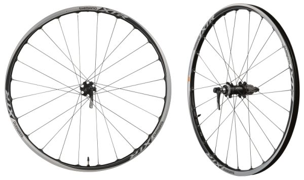 KOTAČ SHIMANO XTR WH-M985-XCR, PREDNJI I ZADNJI, ZA ROTOR CENTER LOCK, 24R, OLD 100/135MM, ZADNJI QR 173MM, RIM 559X19C CLINCHER/TUBELESS, IND.PACK