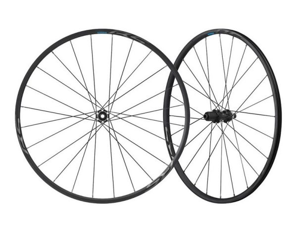 KOTAČ SHIMANO WH-RS370-TL-FR12, F:24R/R:24R, ZA 11/10 BRZINA, OLD:100/142MM, F/R:12MM E-THRU, TUBELESS, CRN, SA STANDARD NALJEPNICOM, IND.PACK