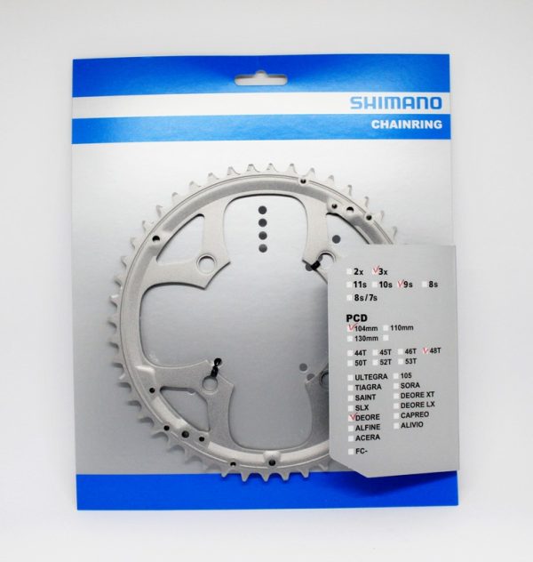 LANČANIK POGONA SHIMANO FC-M510-S 48Z SREBRN ZA ŠTITNIK LANCA