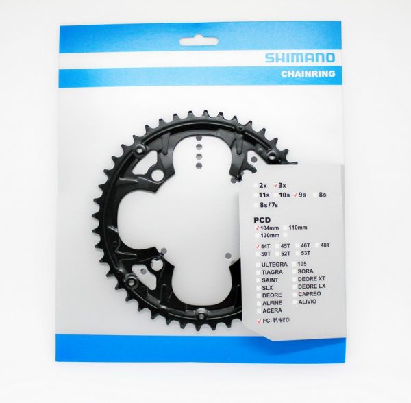 LANČANIK POGONA SHIMANO FC-M480-S 44Z CRN ZA ŠTITNIK LANCA