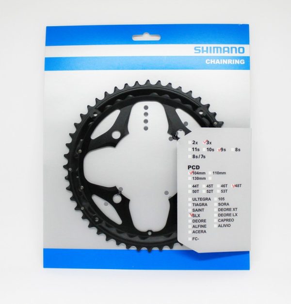 LANČANIK POGONA SHIMANO SLX FC-M660, 48Z, CRN