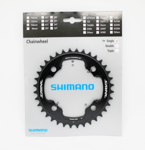 LANČANIK POGONA SHIMANO SAINT FC-M810-1, 36Z, CRN