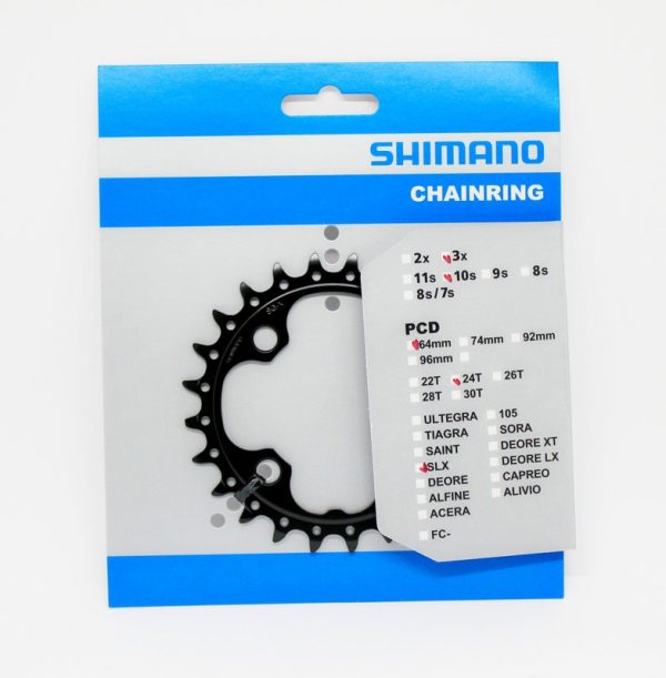 LANČANIK POGONA SHIMANO SLX FC-M660-10, 24Z, CRN