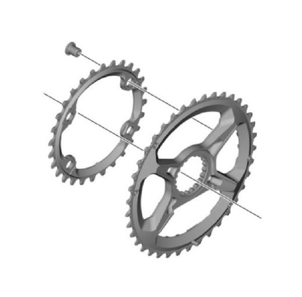 LANČANIK POGONA SHIMANO FC-M9100-2, 38Z-BH ZA 38-28Z