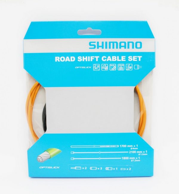 SAJLA I BUŽIR MJENJAČA SHIMANO ROAD OPTISLIK SET NARANČASTA
