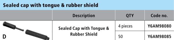 KAPICA BUŽIRA SHIMANO SHIFT SEALED I RUBBER SHIELD, 50 KOM