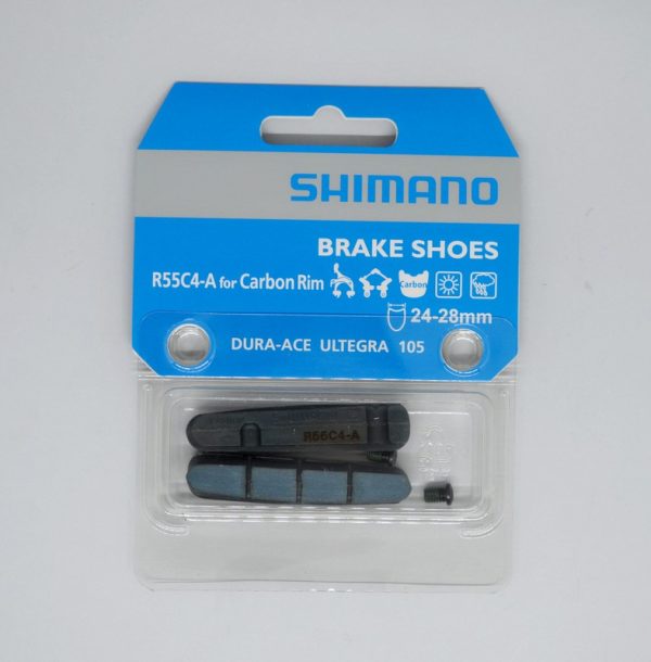 ULOŽAK KOČIONE OBLOGE SHIMANO R55C4-A CARTRIDGE TIP ZA KARBONSKI OBRUČ, 1 PAR