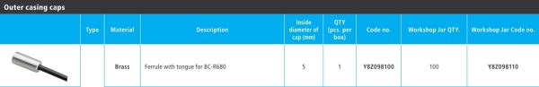 KAPICA SA NOSIĆEM SHIMANO ZA BC-R680, 100KOM