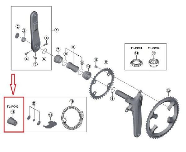ALAT SHIMANO TL-FC40 ZA POGON FC-R9100-P - Slika 2
